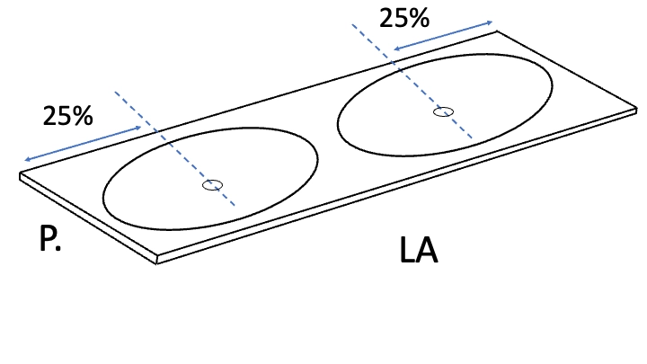 Plan vasque Design, fabrication sur mesure, Largeur 60 à 20 cm x Profondeur 40 à 60 cm, résine minérale ACRYSTONE® SOLID-SURFACE Finition lisse blanc mate, Livraison Offerte et Rapide.