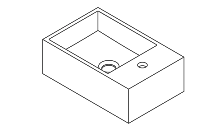 Håndvask til bordplade taxon filter