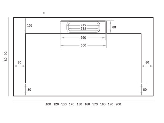 Receveur de douche caniveau, LIVRAISON RAPIDE EN 7-8 JOURS -  Extra plat, Largeur 100 à 200 cm x 70 à 90 cm, couleurs aux choix, Résine anti glissant PN24, finition ardoise