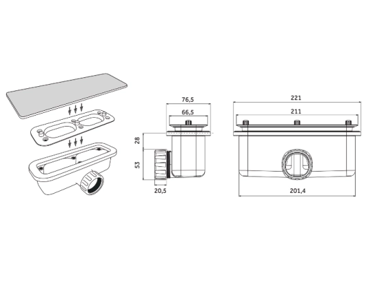 Receveur de douche, sur mesure ou recoupable, STOCK DISPONIBLE, taille 65 à 120 X 65 à 210 cm, Garantie 5 ans, LIVRAISON RAPIDE en 4 à 5 jours, OFFERTE, résine pleine masse PN24.