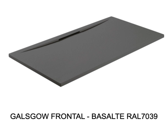 Receveur de douche extra-plat avec une évacuation sur la grande largeur, L. 100 à 180 cm x l. 70 à 100 cm, résine Akrytan® anti glissant, 10 couleurs, Livraison offerte et rapide