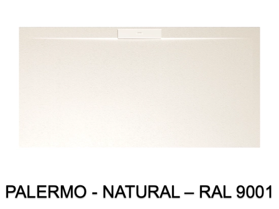 Receveur de douche caniveau Extra plat, Largeur 100 à 200 cm x 75 à 100 cm, dix couleurs aux choix, Résine anti glissant PN22, finition ardoise, LIVRAISON OFFERTE et rapide