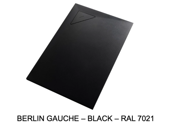 Receveur de douche design, avec évacuation d'eau en angle à 17 x 17 cm, Largeur 100 à 200 x l. 70 à 100 cm, anti glissant, fabrication sur mesure au cm, LIVRAISON OFFERT