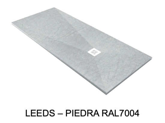 Receveur de douche, sur mesure : Largeur 100 à 210 cm x l. 70 à 110 cm. Bac à douche en résine Akrytan® anti glissant, finition lisse, 10 couleurs, Livraison offerte et rapide