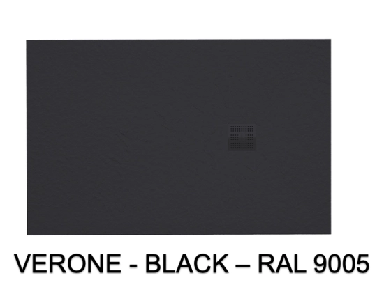 Receveur de douche grande taille Extra plat, Largeur 60 à 240 cm x 60 à 140 cm, dix couleurs aux choix, Résine anti glissant PN22, finition ardoise, LIVRAISON OFFERTE et rapide