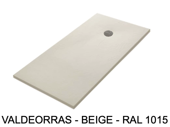 Receveur de douche, haut de gamme, Largeur 65 à 210 X 65 à 100 cm, résine pleine masse, finition lisse anti ardoise PN18, Garantie 5 ans, Livraison rapide et offerte