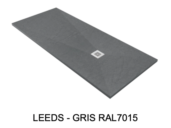 Receveur de douche, sur mesure : Largeur 100 à 210 cm x l. 70 à 110 cm. Bac à douche en résine Akrytan® anti glissant, finition lisse, 10 couleurs, Livraison offerte et rapide