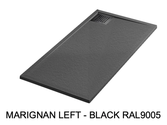 Receveur de douche, sur mesure : Largeur 100 à 300 cm x l. 70 à 150 cm. Bac à douche en résine Akrytan® anti glissant, finition misse, 10 couleurs, Livraison offerte et rapide