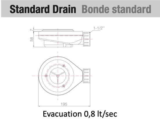 Receveur de douche, sur mesure : Largeur 150 à 300 cm x l. 70 à 150 cm. Bac à douche en résine Akrytan® anti glissant, finition misse, 10 couleurs, Livraison offerte