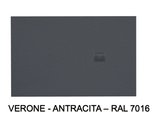 Receveur de douche grande taille Extra plat, Largeur 60 à 240 cm x 60 à 140 cm, dix couleurs aux choix, Résine anti glissant PN22, finition ardoise, LIVRAISON OFFERTE et rapide