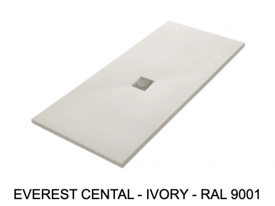 Receveur de douche, bonde centrale, haut de gamme, Largeur 75 à 200 X 75 à 100 cm, résine pleine masse anti glissante PN24, 10 couleurs, Garantie 5 ans, Livraison rapide et offerte