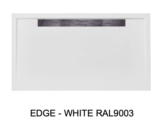 Bac douche italienne design, avec évacuation d'eau dans la largeur, Largeur 120 à 200 x l. 70 à 100 cm, Extra plat, résine minérale anti glissant,  LIVRAISON OFFERT