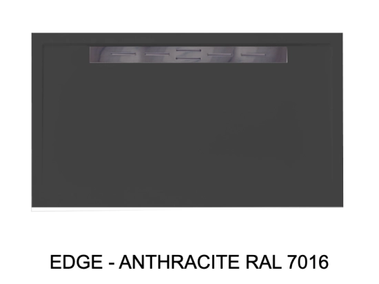 Bac douche italienne design, avec évacuation d'eau dans la largeur, Largeur 120 à 200 x l. 70 à 100 cm, Extra plat, résine minérale anti glissant,  LIVRAISON OFFERT