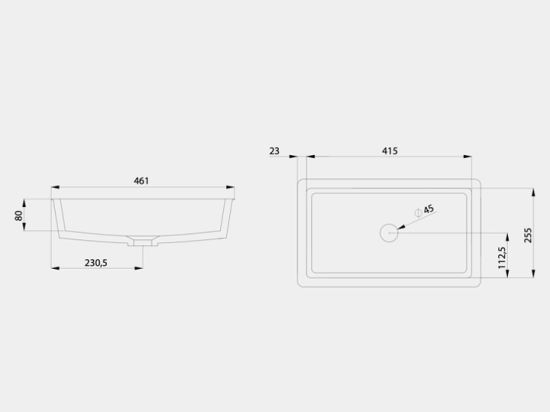 Plan vasque lavabo, sur mesure, Largeur 70 à 200 cm x Profondeur 40 à 80 cm, résine composite de haute qualité, Finition lisse blanc BRILLANT laqué ou mate, Livraison Offerte.