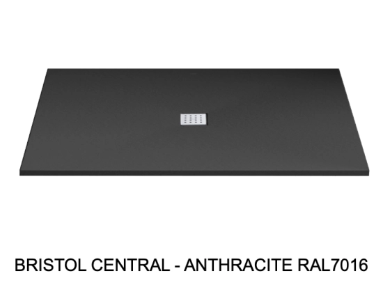 Receveur de douche, sur mesure : Largeur 100 à 200 cm x l. 70 à 100 cm. Bac à douche en résine Akrytan® anti glissant, finition ardoise, 10 couleurs, Livraison offerte et rapide