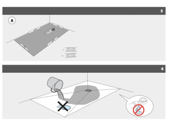Pour installer un bac à douche extra-plat, préparez un sol lisse et de niveau. Respectez les instructions de mise en place et de scellement du receveur. Réalisez des joints d'étanchéité.