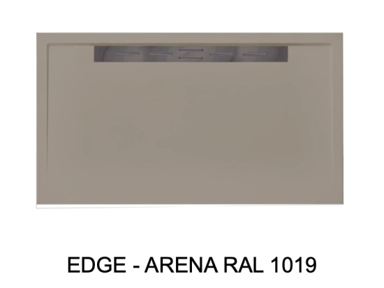 Bac douche italienne design, avec évacuation d'eau dans la largeur, Largeur 120 à 200 x l. 70 à 100 cm, Extra plat, résine minérale anti glissant,  LIVRAISON OFFERT