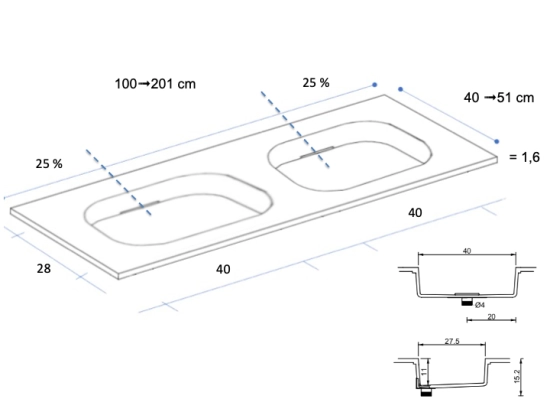GLASGOW 40 SF DOUBLE SOLID