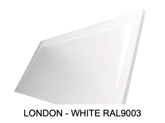 Receveur de douche extra plat, grande taille, caniveau, évacuation grande largeur : L. 110 à 300 cm x l. 70 à 100 cm, résine Akrytan® anti glissant, 10 couleurs, Livraison offerte
