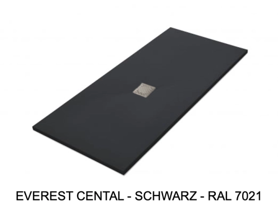 Receveur de douche, bonde centrale, haut de gamme, Largeur 75 à 200 X 75 à 100 cm, résine pleine masse anti glissante PN24, 10 couleurs, Garantie 5 ans, Livraison rapide et offerte