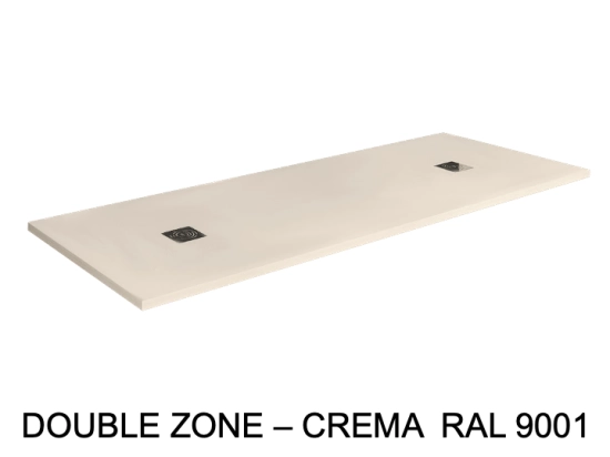 Receveur de douche, sur mesure : Largeur 160 à 210 cm x l. 70 à 100 cm. Bac à douche en résine anti glissant, finition misse, 10 couleurs, Livraison offerte