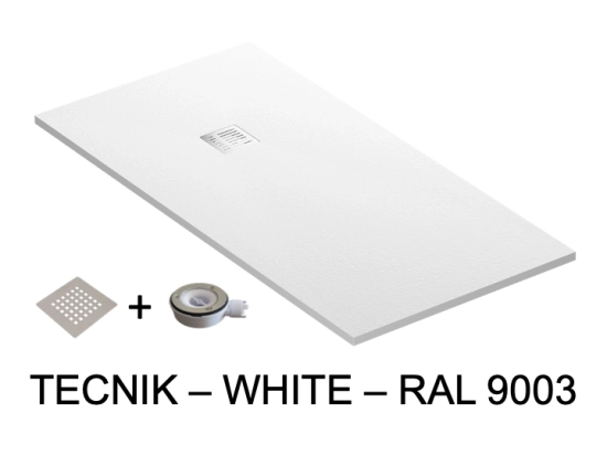 Shower tray, made to measure or can be cut to size, AVAILABLE FROM STOCK, size 65 to 100 X 65 to 210 cm, 5-year guarantee, FAST DELIVERY in 7 to 8 days, FREE OF CHARGE, full resin PN24.
