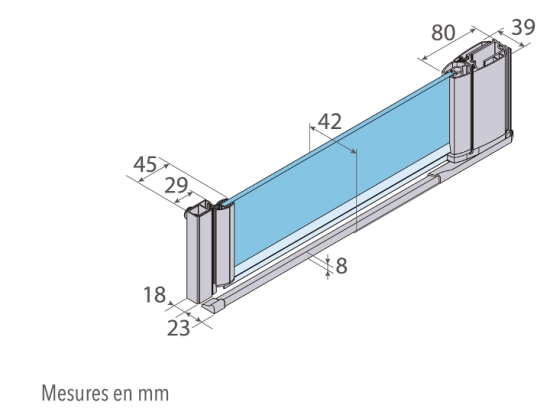 Porte de douche, LIVRAISON RAPIDE, Largeur 67 à 103 cm, Hauteur 195 cm, traitement anti calcaire, Garantie 5 ans, Livraison offerte