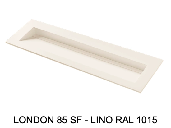 Plan vasque, bassin incliné grand taille 120 cm : L 130 à 201 x P 40 à 51 cm, finition lisse mate, 10 couleurs au choix, , résine Akrytan® teinté dans la masse, Livraison Offerte.