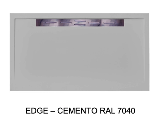 Bac douche italienne design, avec évacuation d'eau dans la largeur, Largeur 120 à 200 x l. 70 à 100 cm, Extra plat, résine minérale anti glissant,  LIVRAISON OFFERT