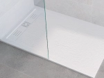 Receveur de douche caniveau Extra plat, Largeur 100 à 220 cm x 65 à 100 cm, dix couleurs aux choix, Résine anti glissant PN22, finition ardoise, LIVRAISON OFFERTE et rapide