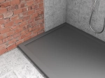 Receveur de douche extra-plat avec une évacuation discrète et élégante : L. 100 à 200 cm x l. 70 à 100 cm, résine Akrytan® anti glissant, 10 couleurs, Livraison offerte et rapide