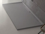 Bac douche italienne design, avec évacuation d'eau dans la largeur, Largeur 120 à 200 x l. 70 à 100 cm, Extra plat, résine minérale anti glissant,  LIVRAISON OFFERT
