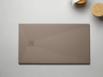 Receveur de douche, sur mesure : Largeur 100 à 210 cm x l. 70 à 110 cm. Bac à douche en résine Akrytan® anti glissant, finition ardoise, 10 couleurs, Livraison offerte et rapide
