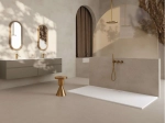 Receveur de douche caniveau Extra plat, Largeur 100 à 200 cm x 75 à 100 cm, dix couleurs aux choix, Résine anti glissant PN22, finition ardoise, LIVRAISON OFFERTE et rapide