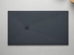 Receveur de douche, sur mesure : Largeur 100 à 210 cm x l. 70 à 110 cm. Bac à douche en résine Akrytan® anti glissant, finition ardoise, 10 couleurs, Livraison offerte et rapide