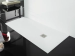 Receveur de douche, sur mesure ou recoupable, STOCK DISPONIBLE, taille 65 à 120 X 65 à 210 cm, Garantie 5 ans, LIVRAISON RAPIDE en 4 à 5 jours, OFFERTE, résine pleine masse PN24.