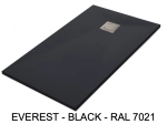 Shower tray, top of the range, Width 65 to 210 cm by 65 to 120 cm, Acrystone solid resin, choice of ten colours, 5-year guarantee, Free fast delivery