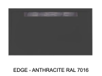 Bac douche italienne design, avec évacuation d'eau dans la largeur, Largeur 120 à 200 x l. 70 à 100 cm, Extra plat, résine minérale anti glissant,  LIVRAISON OFFERT