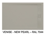 Receveur de douche caniveau Extra plat, Largeur 100 à 220 cm x 65 à 100 cm, dix couleurs aux choix, Résine anti glissant PN22, finition ardoise, LIVRAISON OFFERTE et rapide