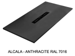 Receveur douche évacuation centrale, Largeur 100 à 200 x l. 70 à 100 cm, Résine anti glissant pleine masse, Couleurs, fabrication sur mesure, LIVRAISON OFFERTE