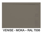 Receveur de douche caniveau Extra plat, Largeur 100 à 220 cm x 65 à 100 cm, dix couleurs aux choix, Résine anti glissant PN22, finition ardoise, LIVRAISON OFFERTE et rapide