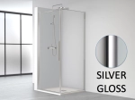 Paroi de douche fixe, avec porte en angle, LIVRAISON RAPIDE, Largeur 67 à 103 cm, Retour de 70 à 100 cm, Hauteur 195 cm, traitement anti calcaire, Garantie 5 ans, Livraison offerte