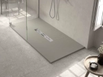 Receveur douche évacuation centrale, Largeur 100 à 200 x l. 70 à 100 cm, Résine anti glissant pleine masse, Couleurs, fabrication sur mesure, LIVRAISON OFFERTE