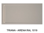 Receveur douche évacuation caniveau, Largeur 100 à 200 x l. 80 à 100 cm, Résine anti glissant pleine masse, Couleurs, fabrication sur mesure, LIVRAISON OFFERTE