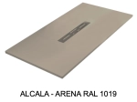 Receveur douche évacuation centrale, Largeur 100 à 200 x l. 70 à 100 cm, Résine anti glissant pleine masse, Couleurs, fabrication sur mesure, LIVRAISON OFFERTE
