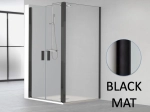 Paroi de douche fixe, avec double porte en angle, LIVRAISON RAPIDE, Largeur 67 à 103 cm, Retour de 70 à 100 cm, traitement anti calcaire, Garantie 5 ans, Livraison offerte