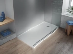 Receveur de douche, sur mesure, largeur 60 à 210 cm X 60 à 100 cm, Garantie 5 ans, résine pleine masse PN24 de couleurs, LIVRAISON RAPIDE, OFFERTE