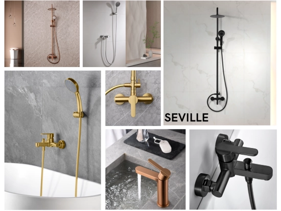Badkamerkranen, seville collectie