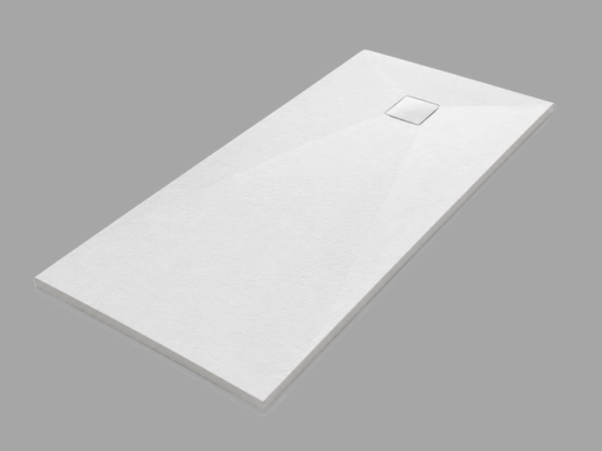 Extra flache duschwanne aus kunstharz everest cover