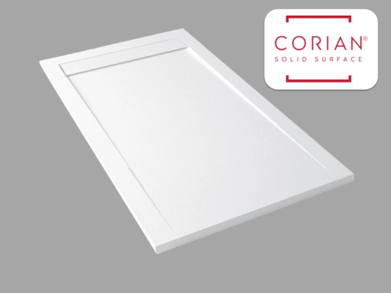 Receveur de douche avec caniveau en corian® - xativa